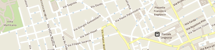 Mappa della impresa studio d servizi srl a PALERMO
