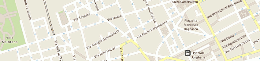 Mappa della impresa studio akradina di piazzese guglielmo a PALERMO