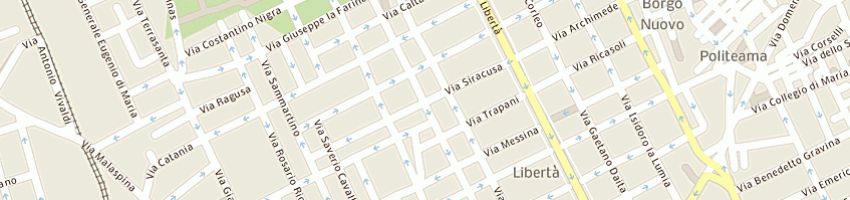 Mappa della impresa siracusa 34 srl a PALERMO