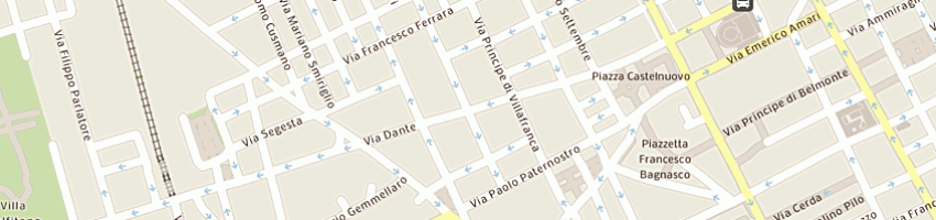 Mappa della impresa condominio via dante 55 palermo a PALERMO