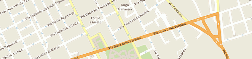 Mappa della impresa federico ii srl a PALERMO