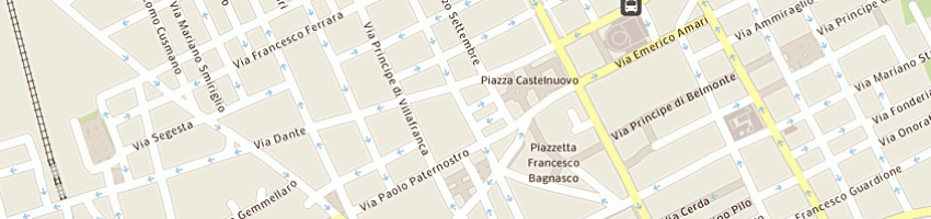 Mappa della impresa cgs costruzioni generali sud srl a PALERMO