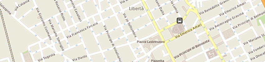 Mappa della impresa studio notarile associato dei notai enrico e claudio rocca a PALERMO