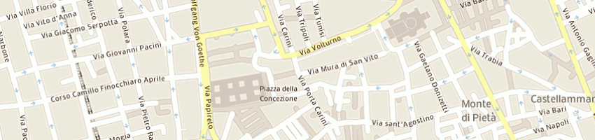 Mappa della impresa mercato alimentari standard di buscemi nicolo' e figli snc a PALERMO