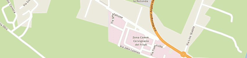 Mappa della impresa coop consumatori nordest scrl a CERVIGNANO DEL FRIULI