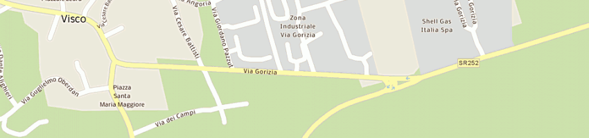 Mappa della impresa flli gratton e c snc a VISCO
