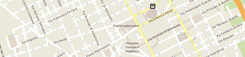 Mappa della impresa prima visione di ceraulo giovanni e c sas a PALERMO