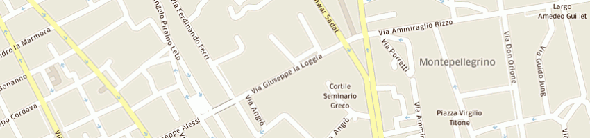 Mappa della impresa erboristeria artemisia di tarantino e bruno snc a PALERMO