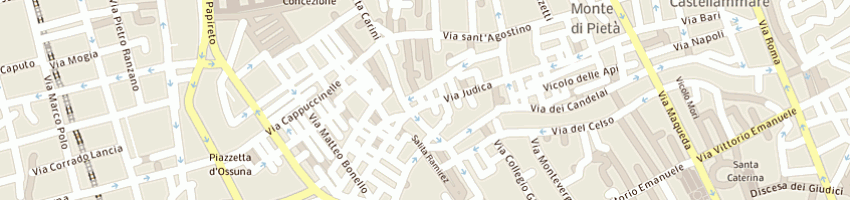 Mappa della impresa farmacia dei dott salem snc a PALERMO