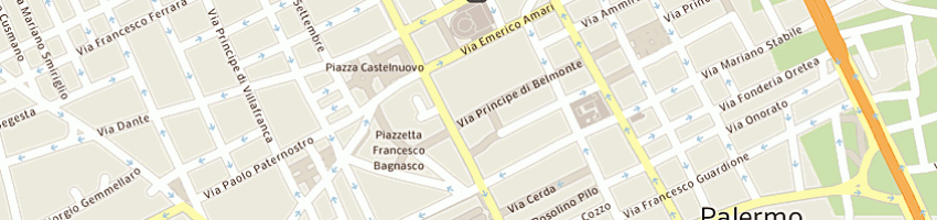 Mappa della impresa industria di panificazione e affini spinnato srl a PALERMO