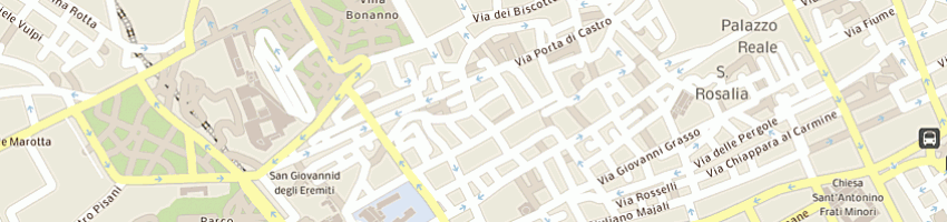 Mappa della impresa la cueva srl a PALERMO