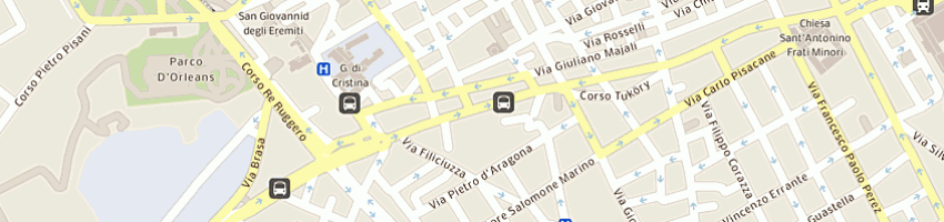 Mappa della impresa opera universitaria a PALERMO