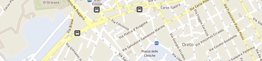 Mappa della impresa cefop comunita' braccianti a PALERMO
