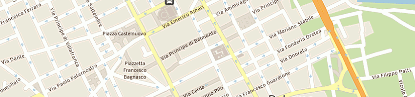 Mappa della impresa teorema blu service srl a PALERMO
