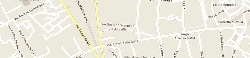 Mappa della impresa csc costruzioni srl a PALERMO