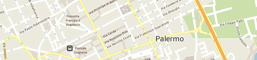 Mappa della impresa multiprogress di emanuele albanese e c sas a PALERMO
