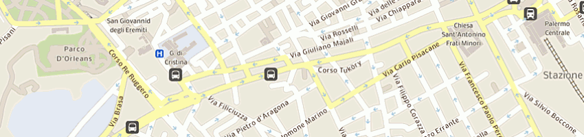 Mappa della impresa citicorp finanziaria spa - citifin a PALERMO