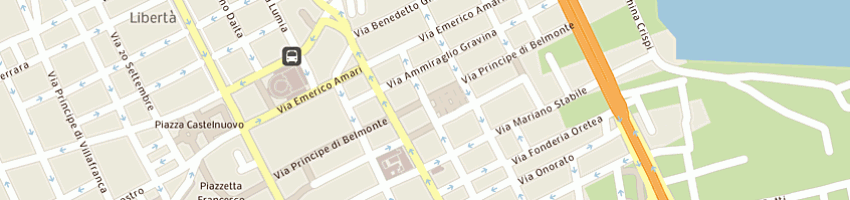 Mappa della impresa hotel joli turistica alberghiera snc di trieste mauro a PALERMO