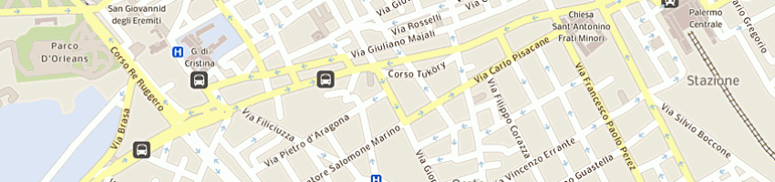 Mappa della impresa media king di elio re sas a PALERMO