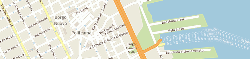Mappa della impresa president srl a PALERMO