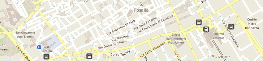 Mappa della impresa pasticceria di trentacoste cristian a PALERMO