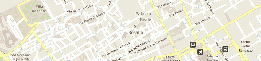 Mappa della impresa fava antonino sas a PALERMO