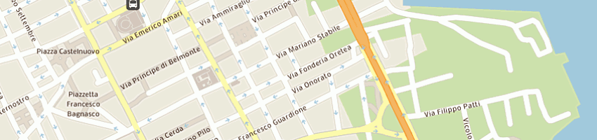 Mappa della impresa regione siciliana a PALERMO