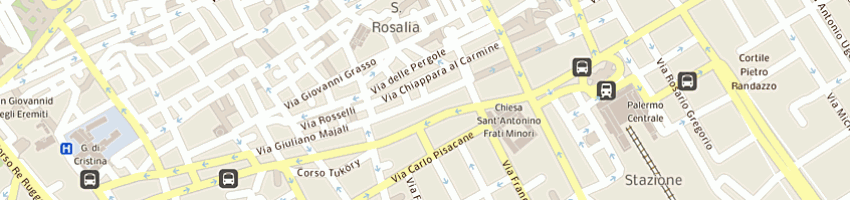 Mappa della impresa valguarnera angelo a PALERMO