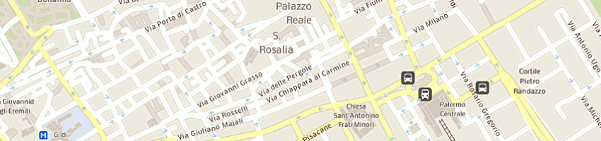 Mappa della impresa comune di palermo a PALERMO