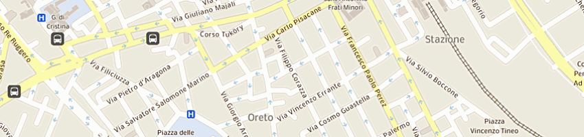 Mappa della impresa frutta e verdura di casamento giovanni a PALERMO
