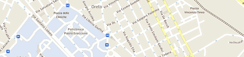 Mappa della impresa centro sportivo italiano a PALERMO