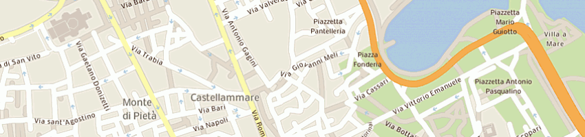 Mappa della impresa gida ricambi auto sas di simoncini salvatore e c a PALERMO