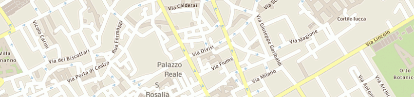 Mappa della impresa albergo sicilia a PALERMO