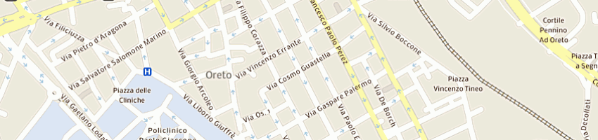 Mappa della impresa giannusa alfonso sas a PALERMO