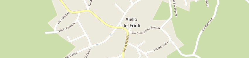 Mappa della impresa fabbian daniela a AIELLO DEL FRIULI