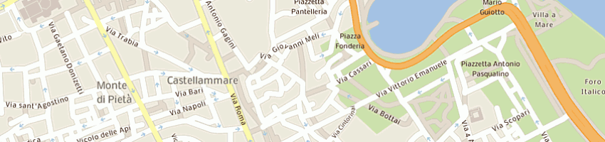 Mappa della impresa bar calandra di corona provvidenza e c sas a PALERMO