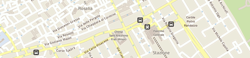Mappa della impresa centro odont spatafora sas di spatafora mt a PALERMO