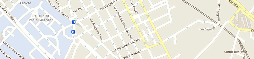 Mappa della impresa cordura francesco a PALERMO