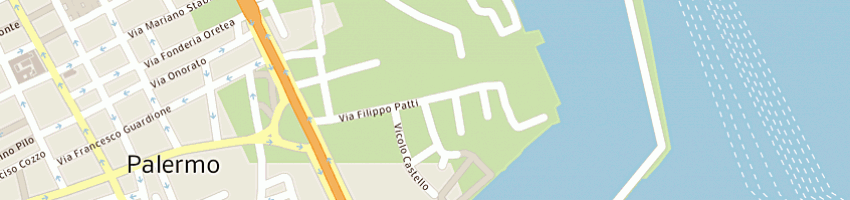 Mappa della impresa la sicilia express divisione occidentale srl a PALERMO