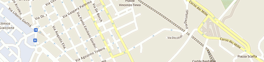 Mappa della impresa missione speranza e carita' a PALERMO