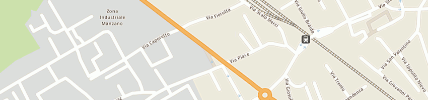 Mappa della impresa aurora sedie manzano snc di stefano e francesco borella a MANZANO