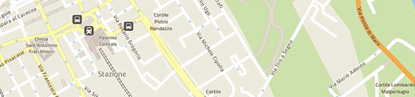 Mappa della impresa lo cicero antonino a PALERMO