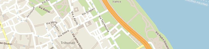 Mappa della impresa sis srl studio di ingegneria stradale a PALERMO