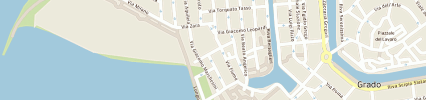 Mappa della impresa vigili del fuoco a GRADO