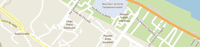 Mappa della impresa scuola elementare passaggio picciotti a PALERMO
