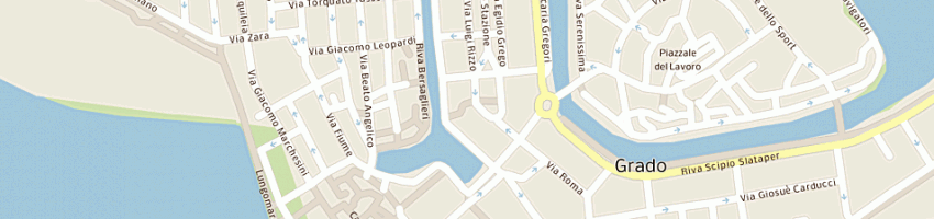 Mappa della impresa bar alla stazione a GRADO