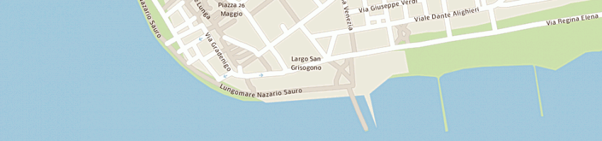 Mappa della impresa pizzeria vista mare di marin alessandro e c sas a GRADO