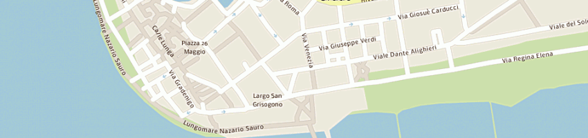 Mappa della impresa cinema cristallo di zuliani augusto a GRADO