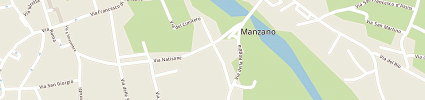 Mappa della impresa pizzeria da pippo a MANZANO