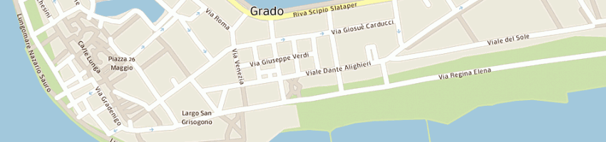Mappa della impresa hotel villa erica di nadalin a a GRADO